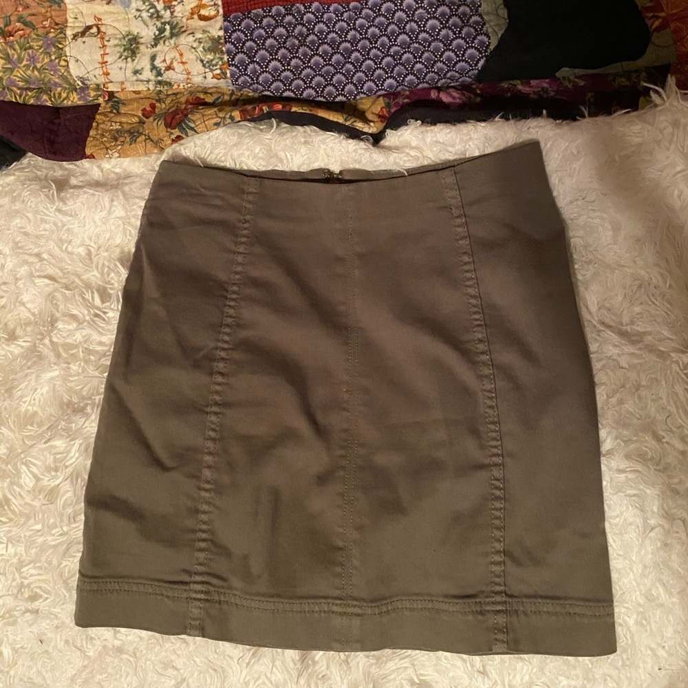 light army green skirt
